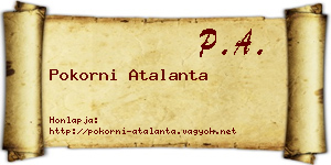 Pokorni Atalanta névjegykártya